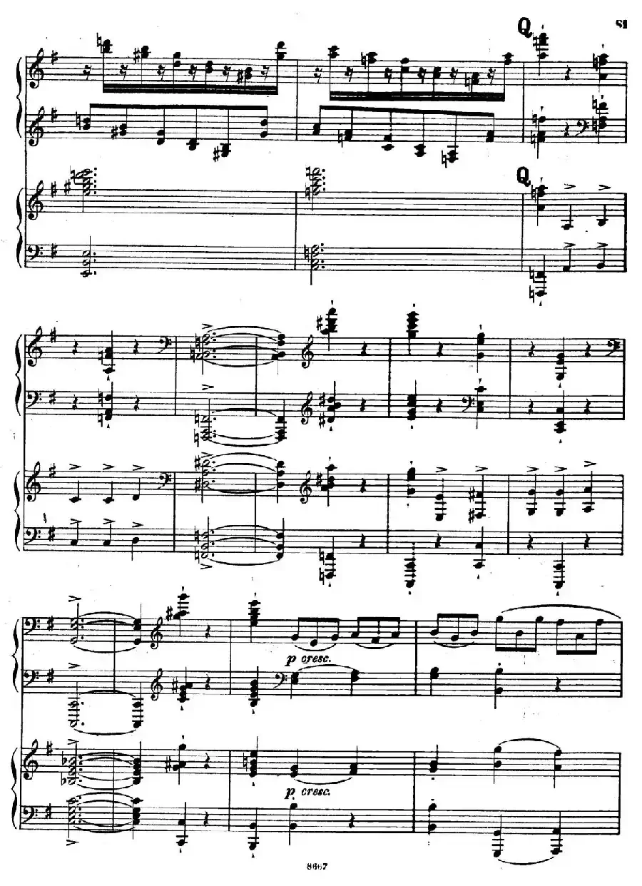 Symphony No.4 in e Minor Op.98（e小调第四交响曲·双钢琴）