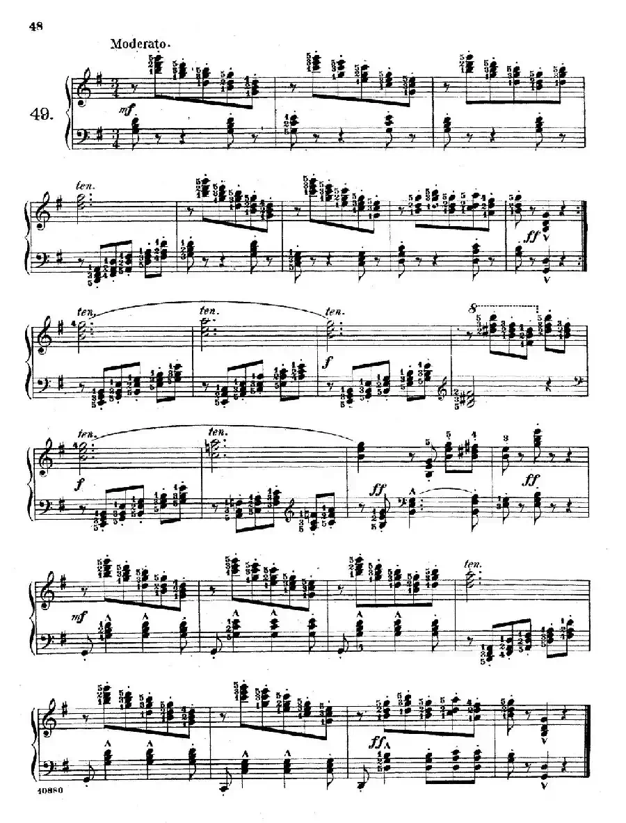 Etudes Enfantines Op.37（儿童钢琴练习曲 第46——50首）