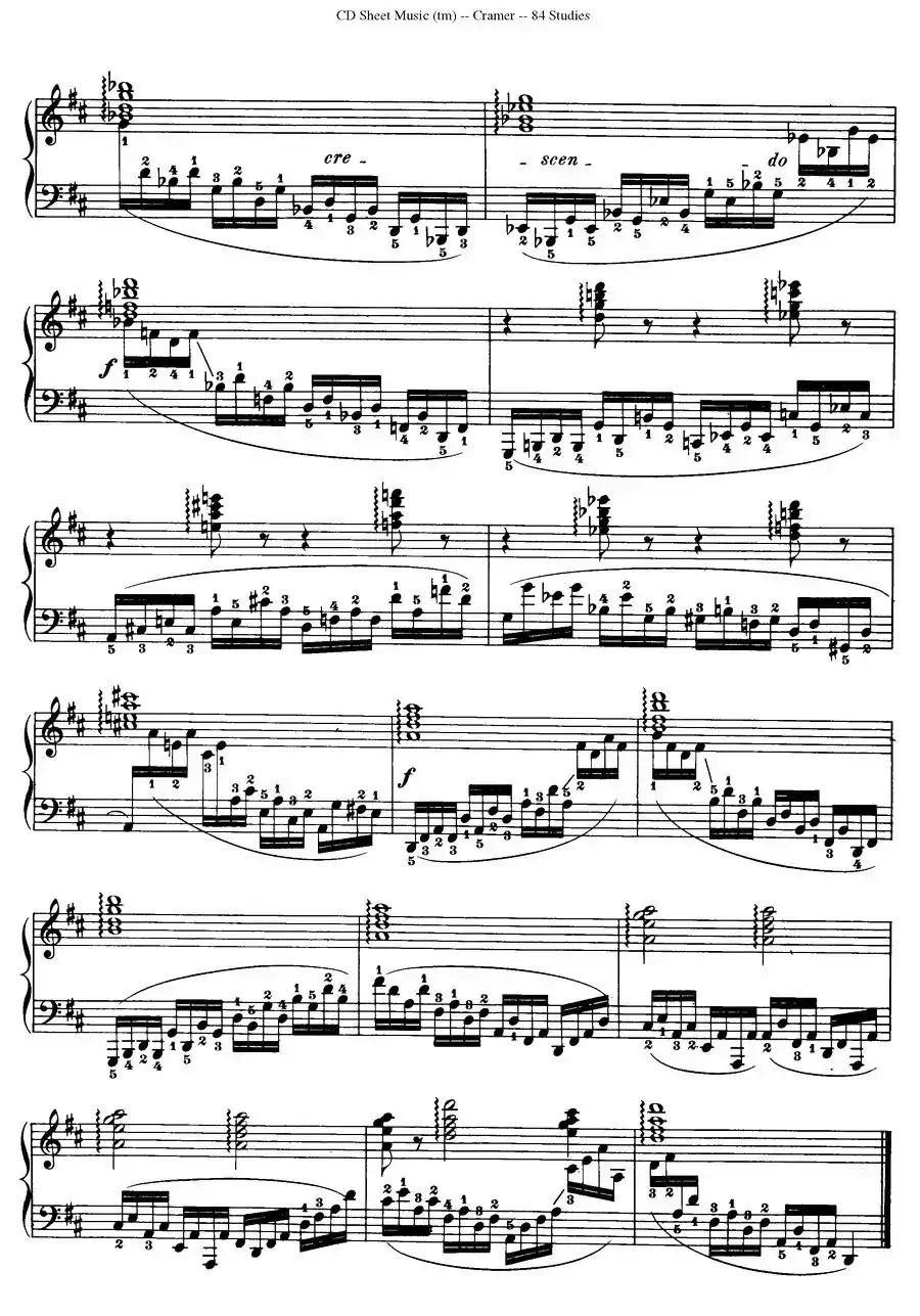 Cramer - 84 exercices（56—60）（克拉莫84首钢琴练习曲）