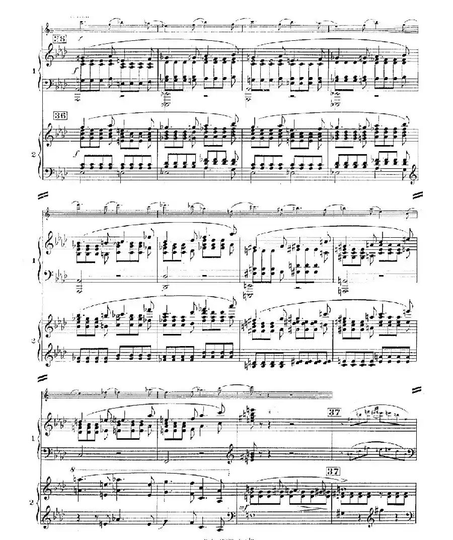Concerto for 2 Pianos in d Minor（d小调双钢琴协奏曲· 第二乐章）