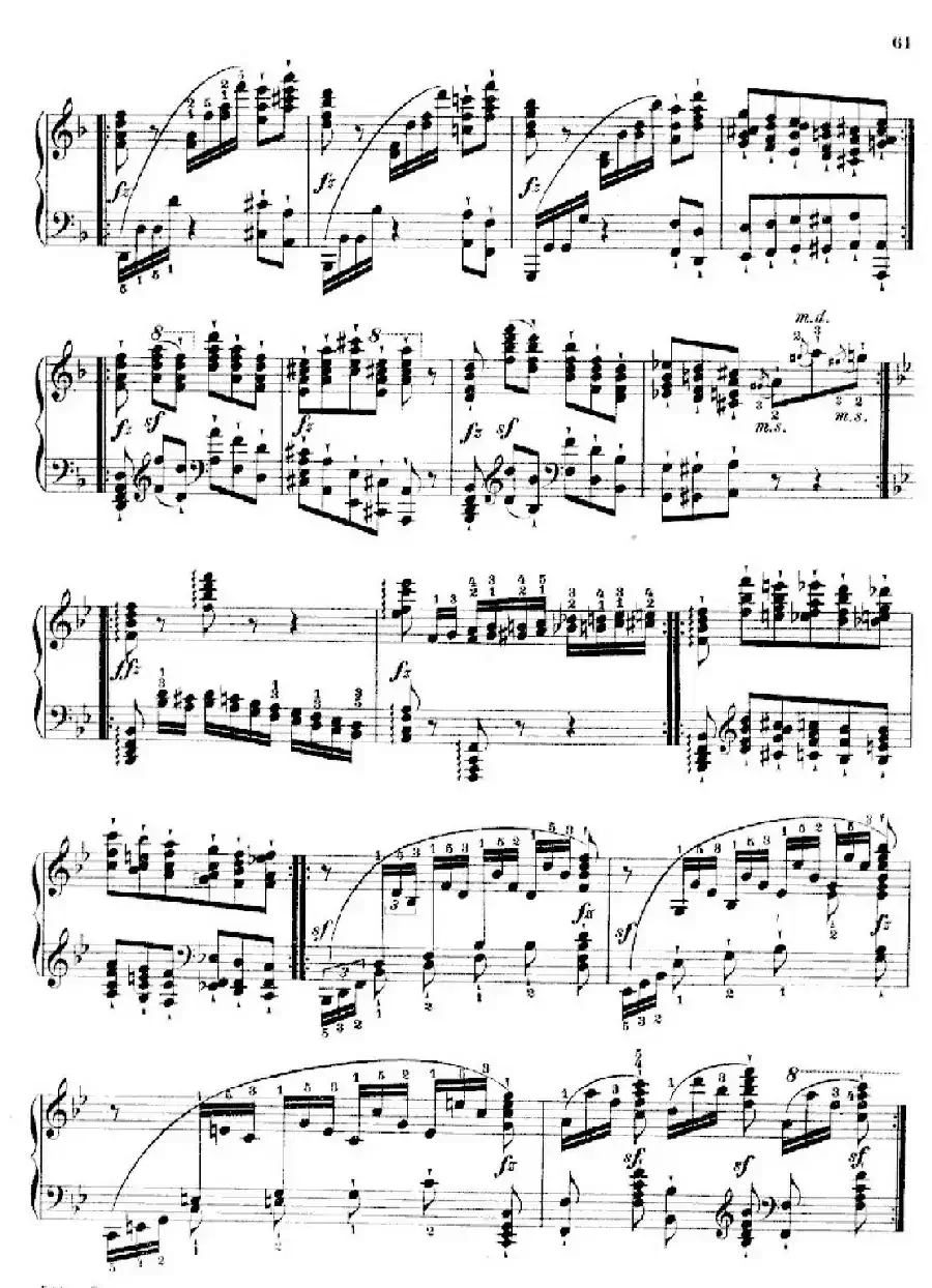 School of the Virtuoso Op.365（60首钢琴高级练习曲·25）