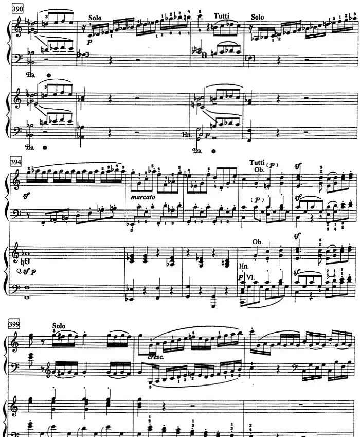 钢琴教程第八级 大型乐曲（C大调第一钢琴协奏曲 Op.15 第一乐章）