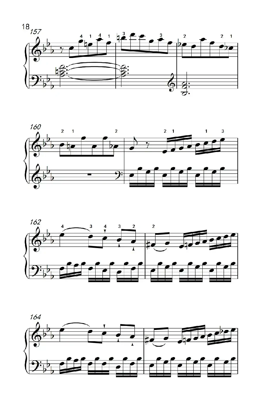 第八级2.♭E大调奏鸣曲 第一乐章 Hob.XVI 49（中央音乐学院 钢琴（业余）考级教程 7-9级）