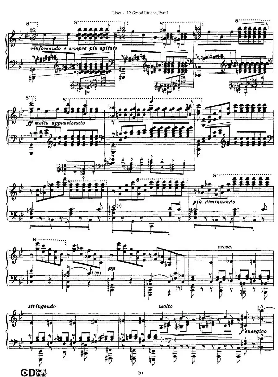 12 Grand Etudes S.137（12首华丽的练习曲·4）