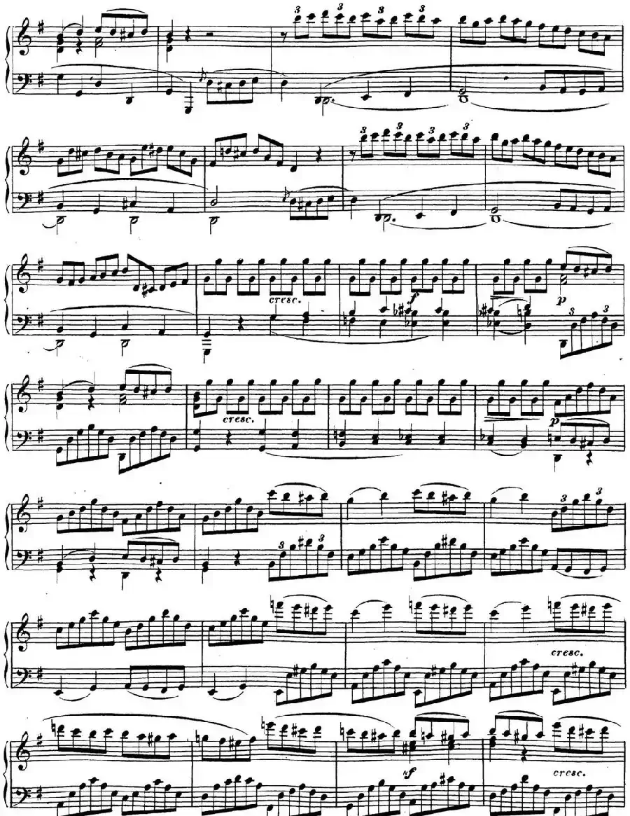 贝多芬钢琴奏鸣曲16 G大调 Op.31 No.1 G major