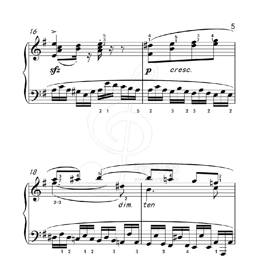 练习曲 22(克拉莫钢琴练习曲60首)