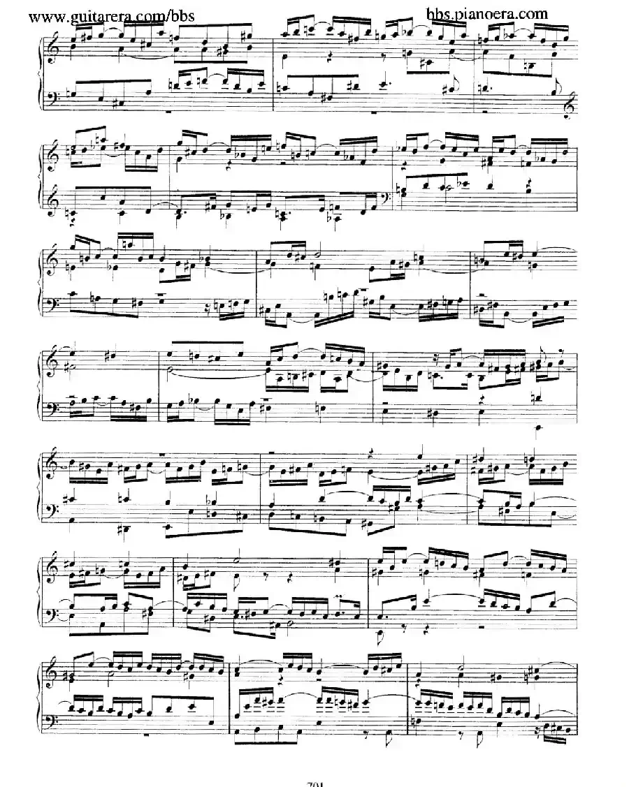 Fantasia and Fugue in a Minor BWV 904（a小调幻想曲与赋格）