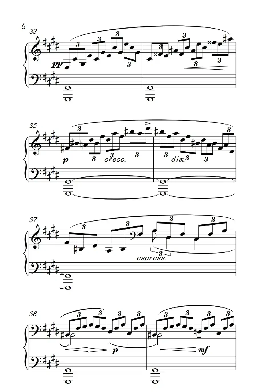 ”月光“奏鸣曲第一乐章