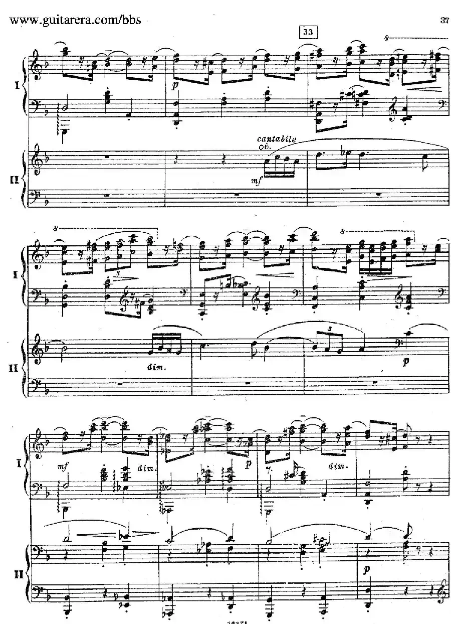 Rhapsody On A Theme Of Paganini Op.43（帕格尼尼主题狂想曲·双钢琴）（P21——40）
