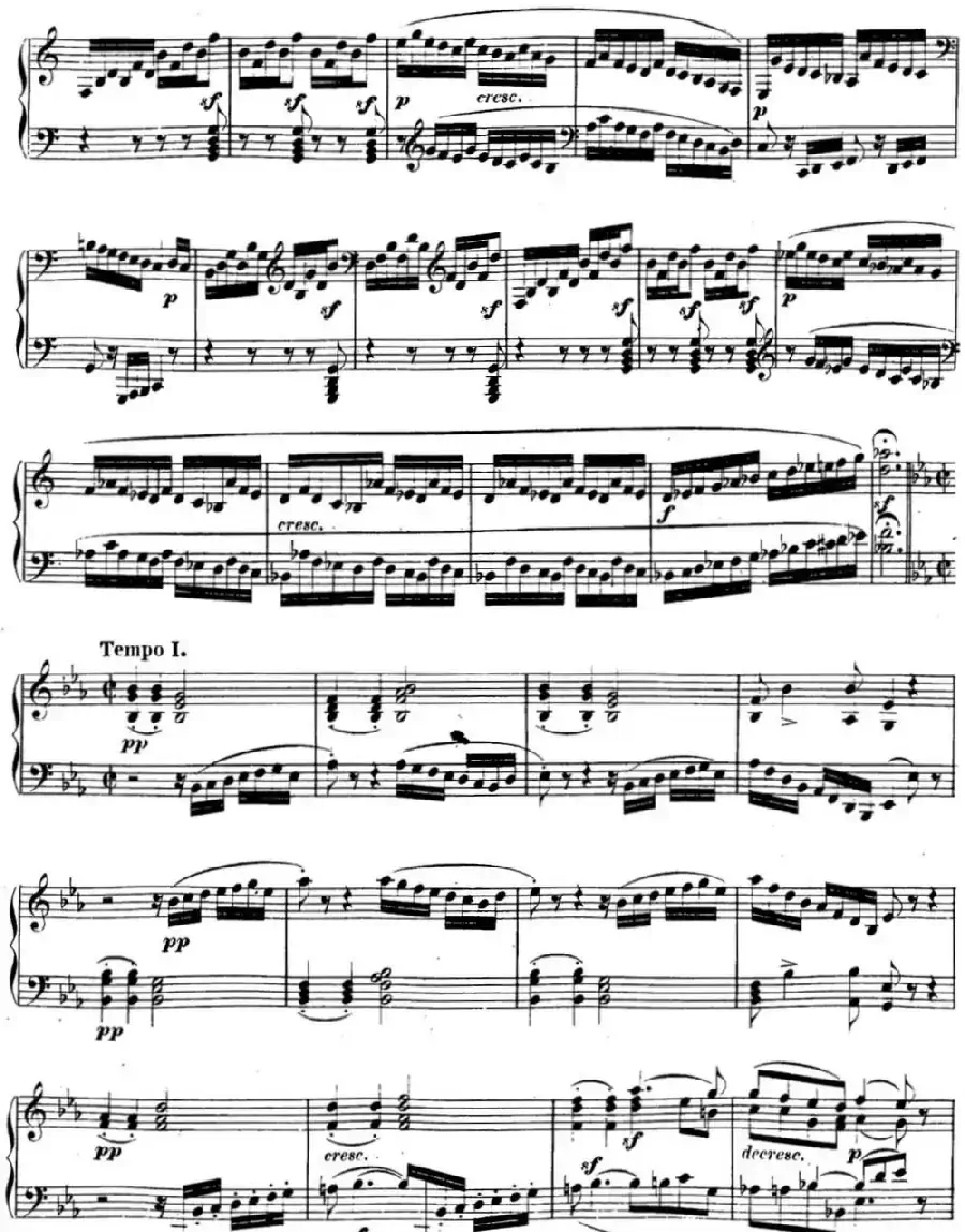 贝多芬钢琴奏鸣曲13 幻想奏鸣曲 降E大调 Op.27 No.1 E-flat major