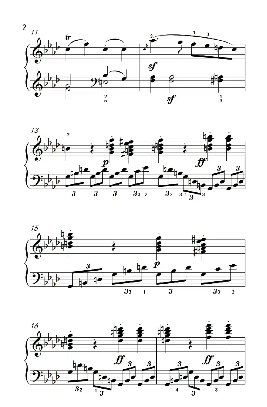 奏鸣曲 Opus 2 Nr.1 第四乐章(贝多芬奏鸣曲集 1)