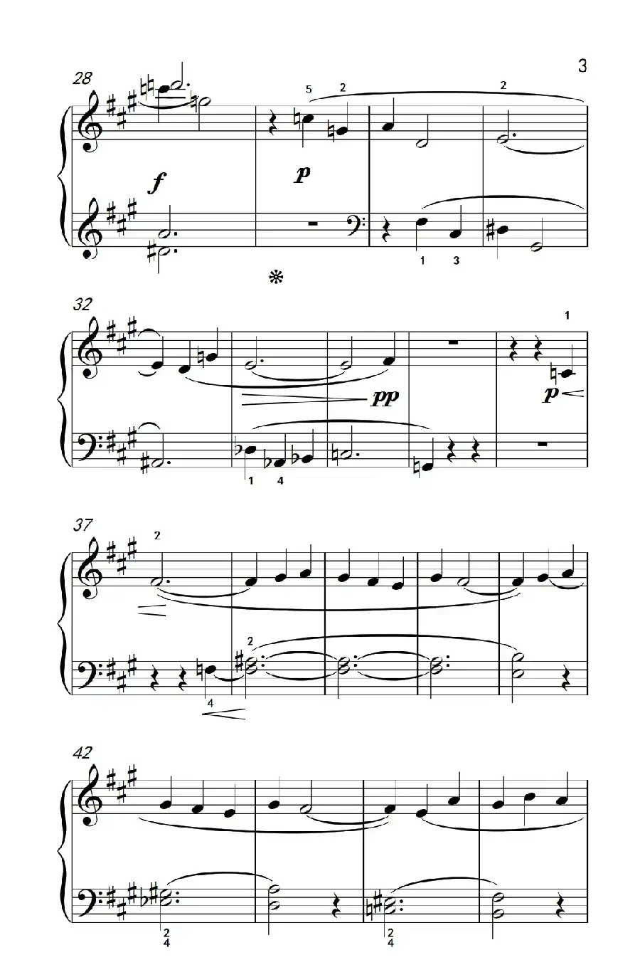 间奏曲（巴托克 小宇宙 钢琴教程 4）