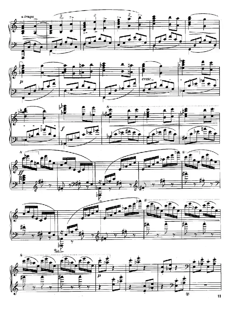 Four Rhapsodies Op.11（4首狂想曲·Ⅲ）
