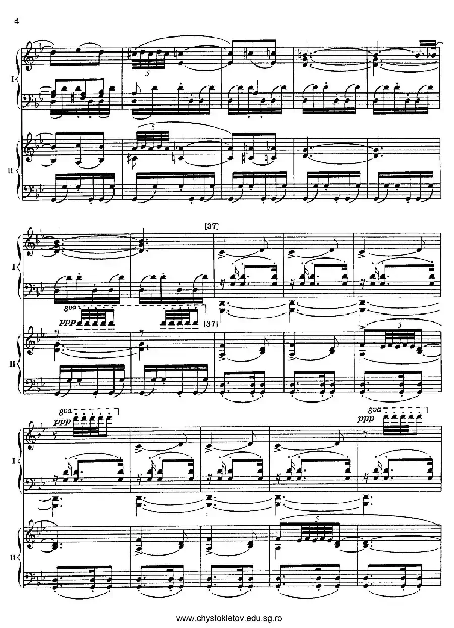 Nutcracker Op.71 芭蕾舞剧《胡桃夹子》（改编双钢琴版·第四部分）