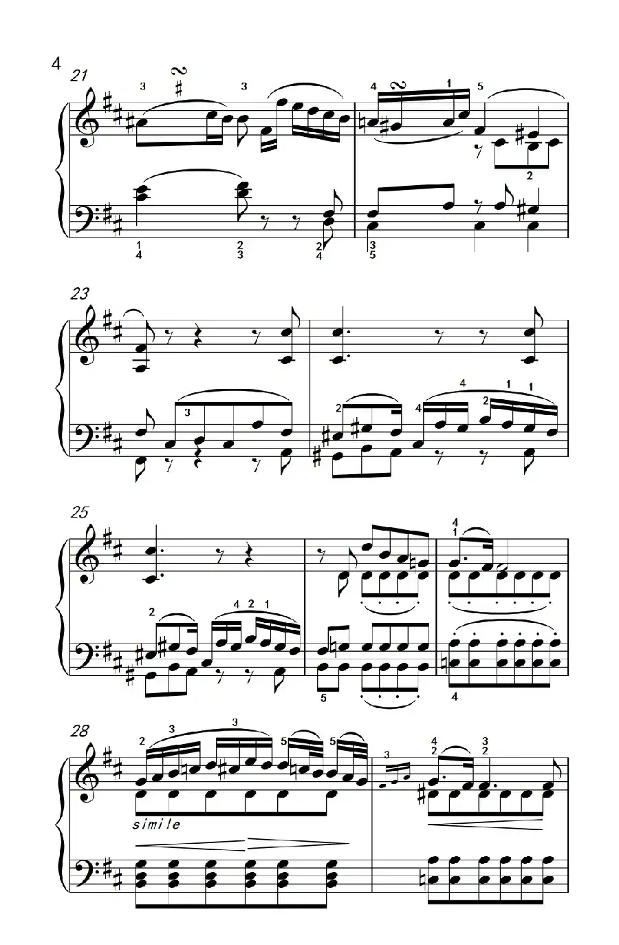 奏鸣曲 Opus 2 Nr.2 第二乐章(贝多芬奏鸣曲集 1)