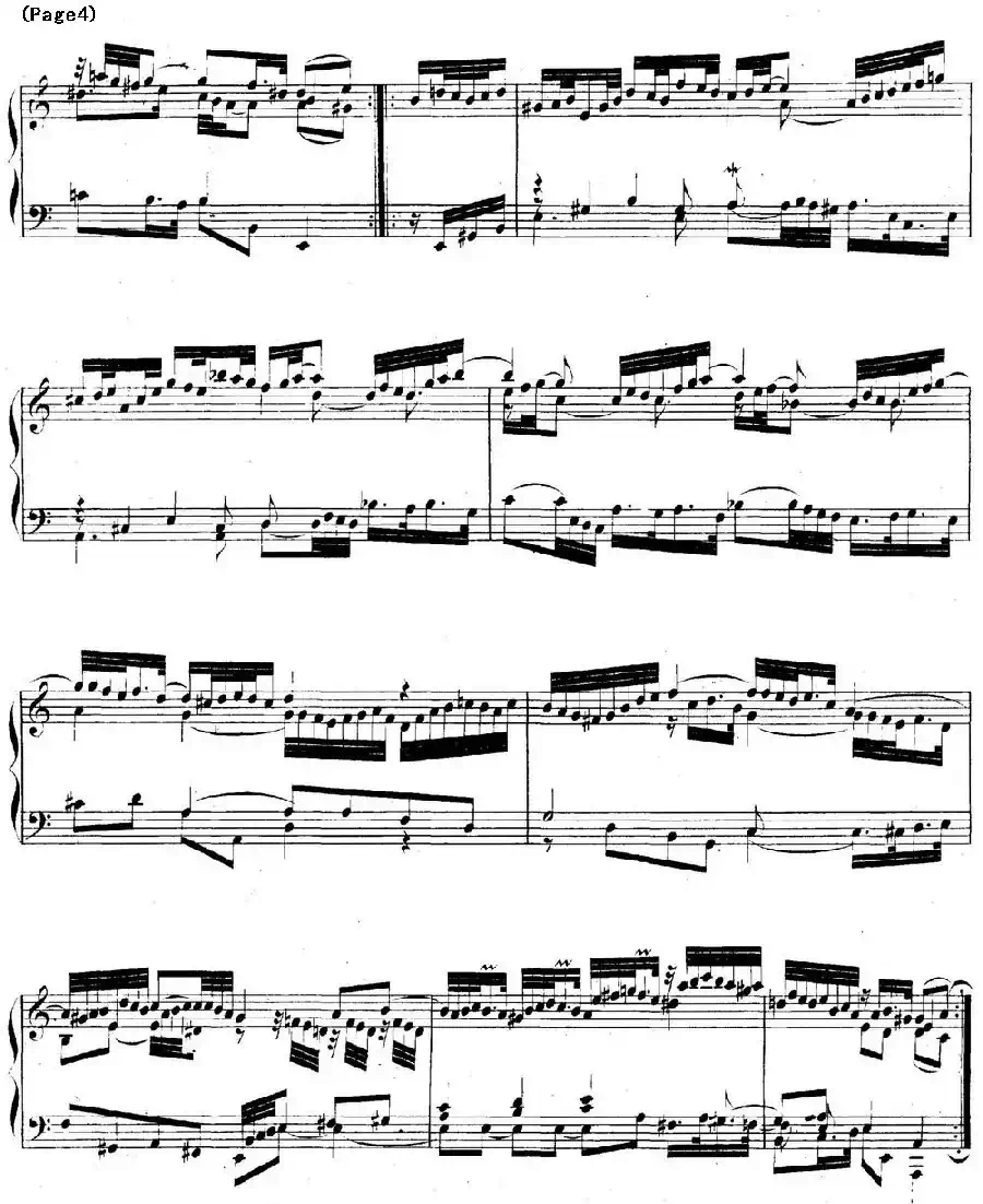 帕蒂塔6首德国组曲（No.3 a小调 巴赫 Partita a Minor BWV 827）