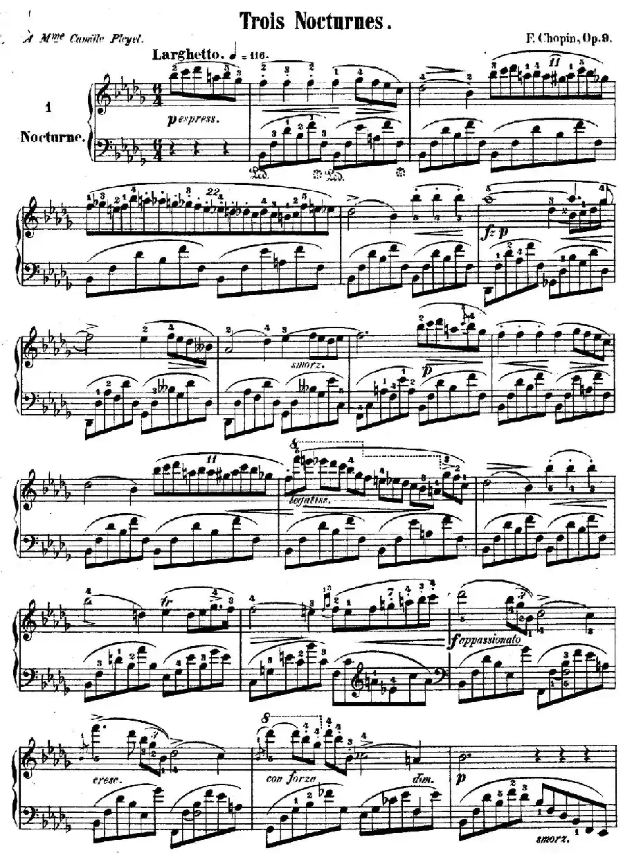 Trois Nocturnes Op.9（Ⅰ）