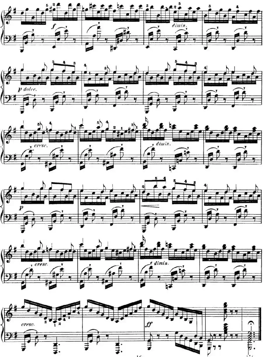 50首车尔尼Op.740钢琴手指灵巧技术练习曲(NO.20)