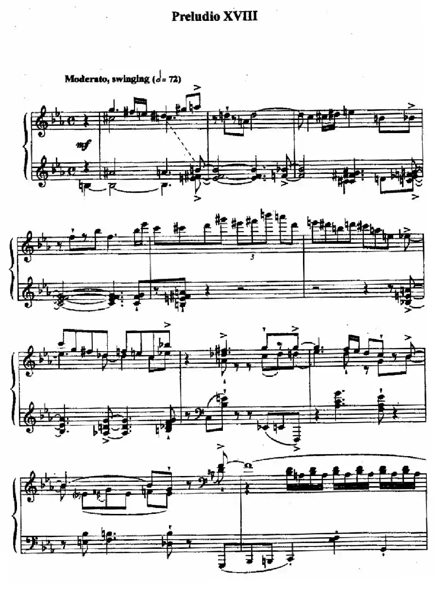 24 Preludes and Fugues Op.82（24首前奏曲与赋格·18）