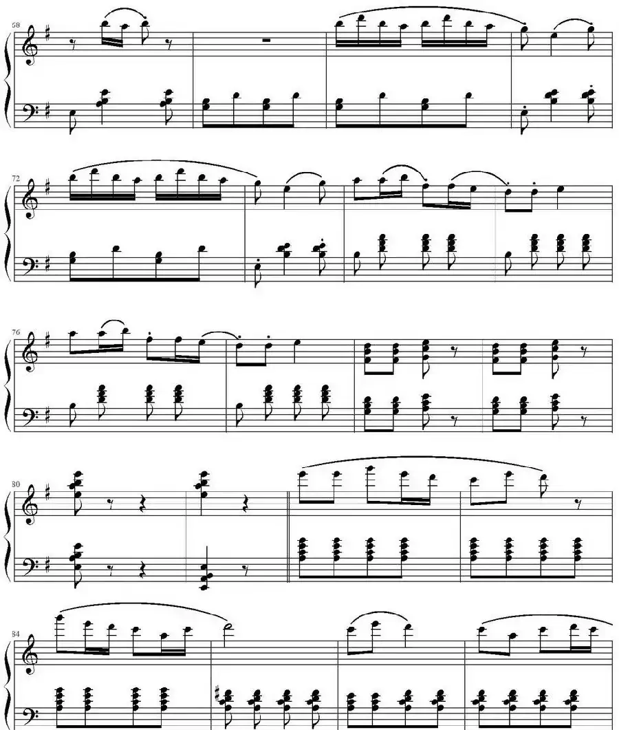 采茶扑蝶(弹琴吧制谱版)