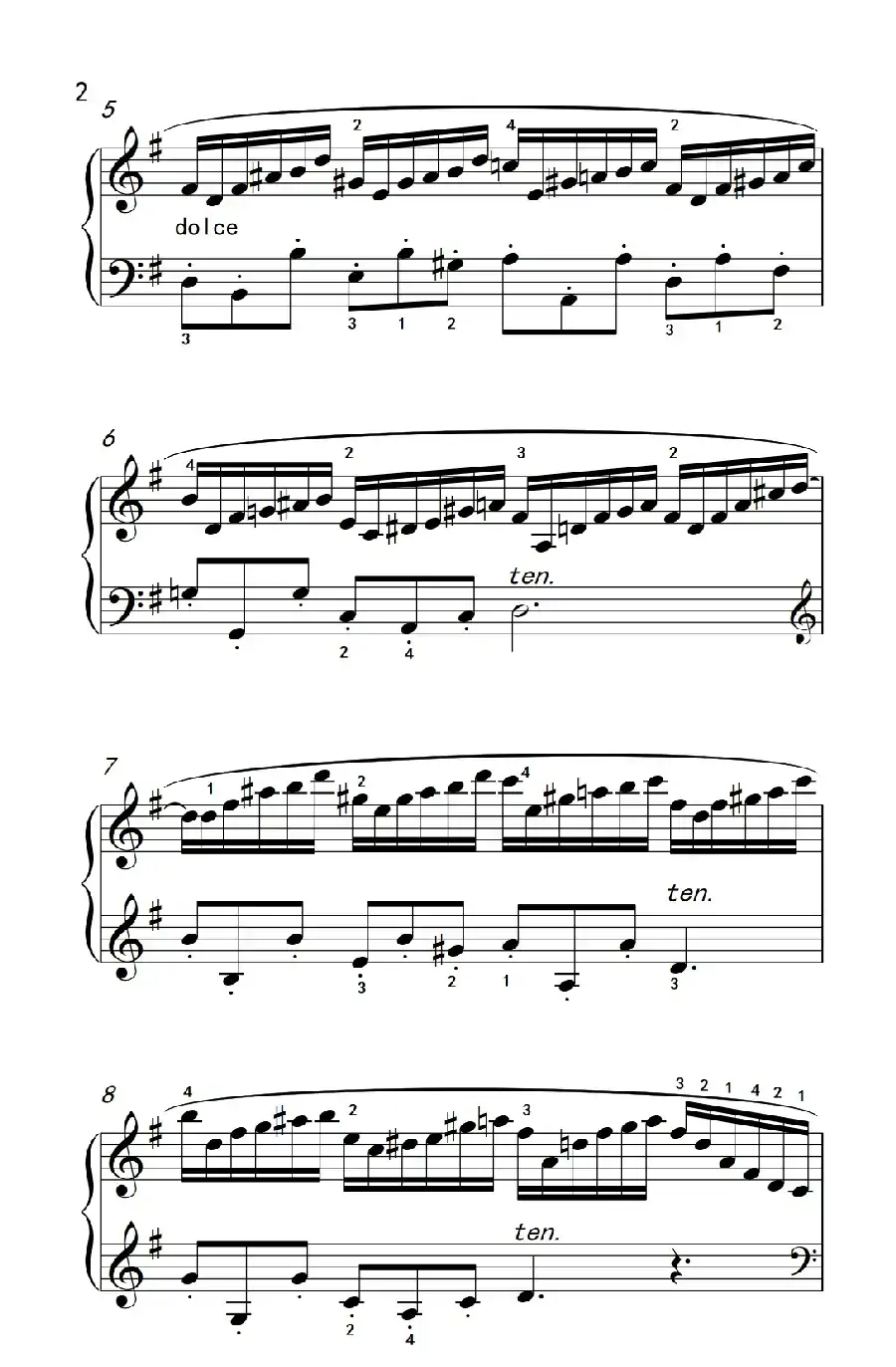 第七级1.练习曲(中央音乐学院 钢琴(业余)考级教程 7-9级)