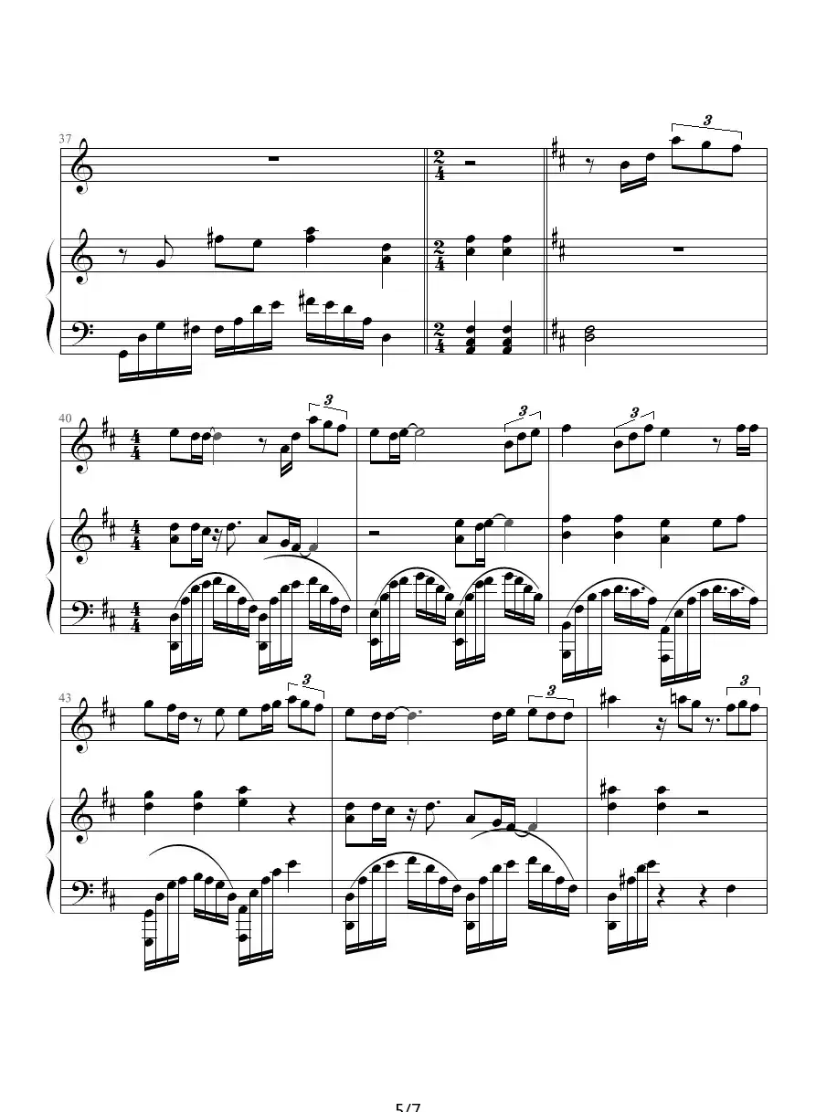 Now that she'e gone（钢琴伴奏谱）