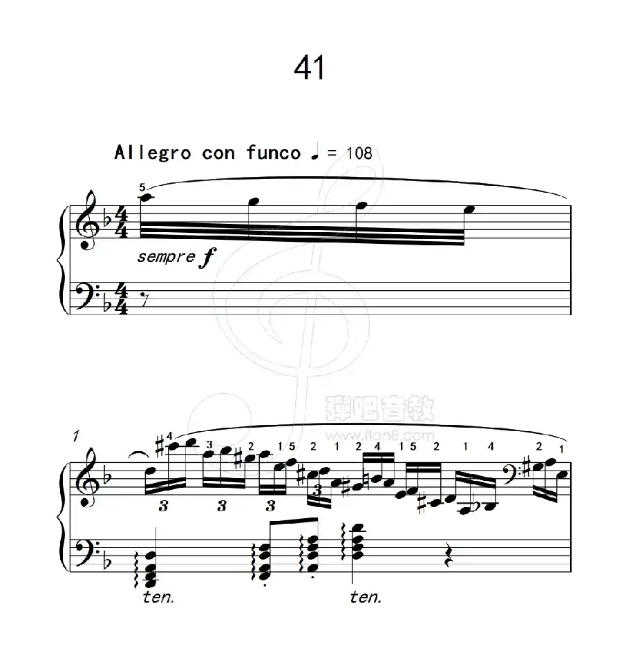 练习曲 41(克拉莫钢琴练习曲60首)