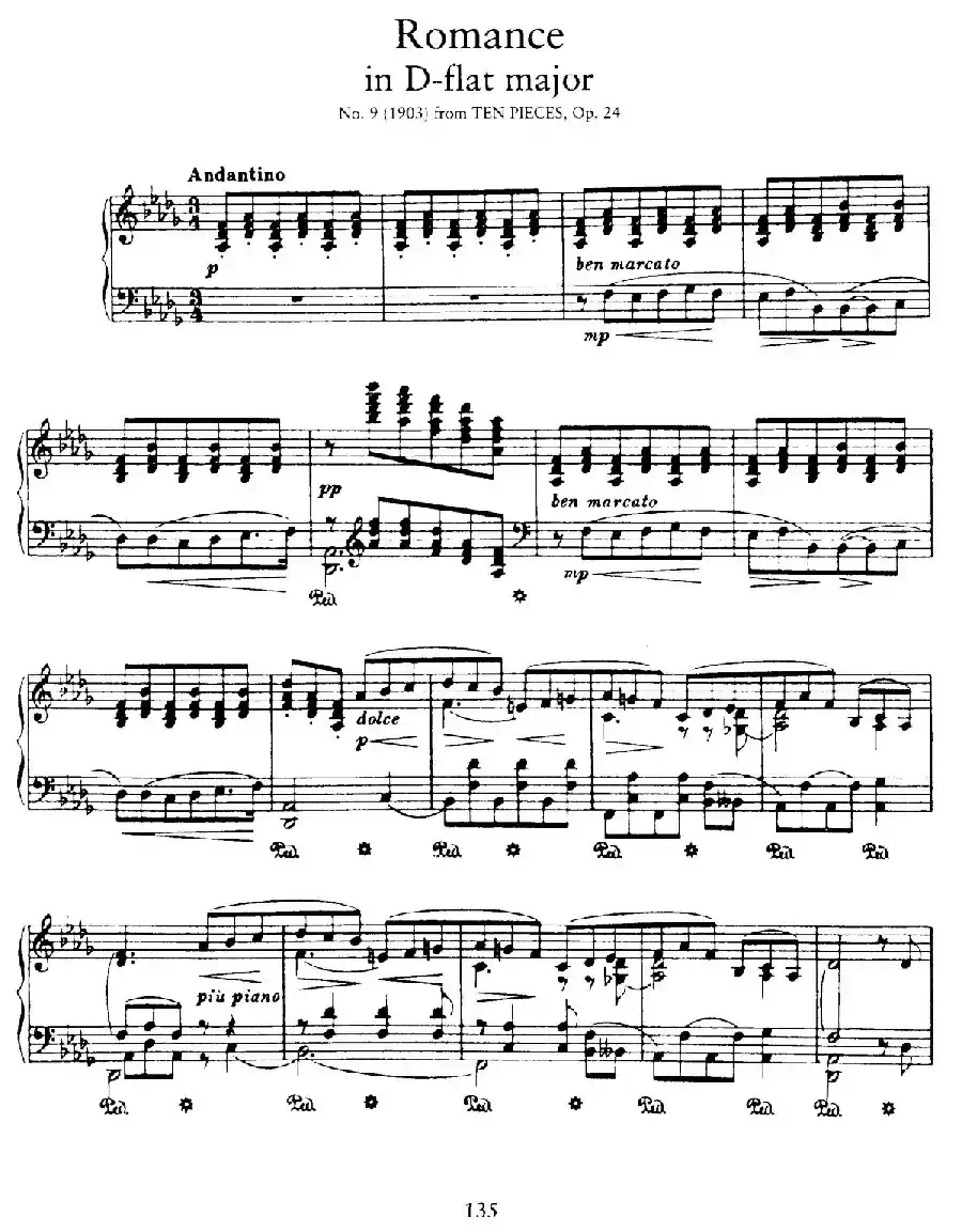 10 Pieces Op.24（10首钢琴小品 No.9）