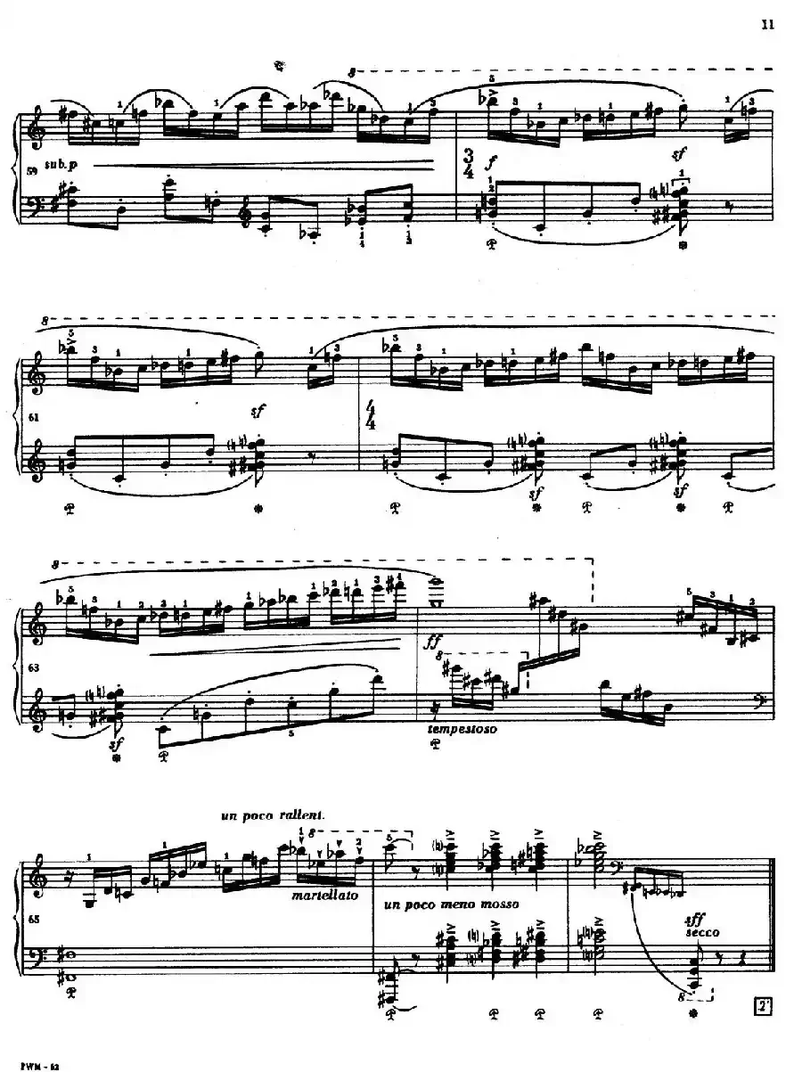 Two Studies（2首练习曲 1. 快板）