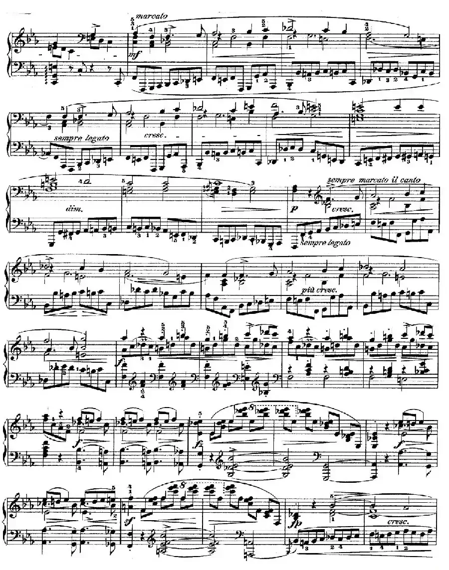 Piano Sonata No.1 in c Minor Op.4 （c小调第一钢琴奏鸣曲）