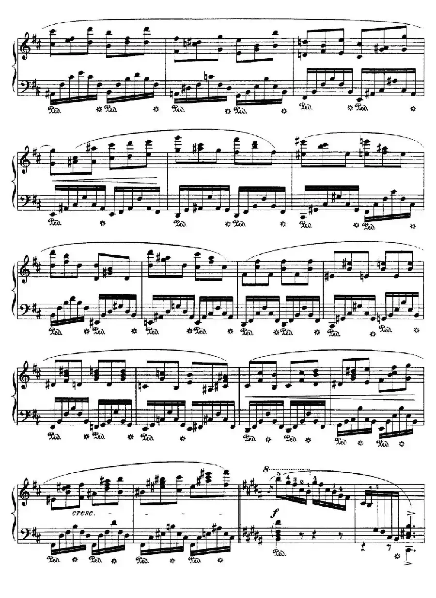 Piano Sonata No.3 in b Minor Op.58（b小调第三钢琴奏鸣曲·第四乐章）