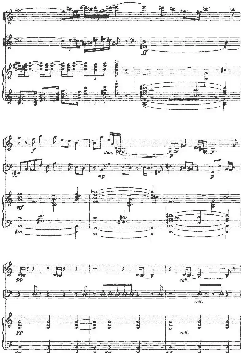 钢琴三重奏（陈铭志作曲版、小提琴+大提琴+钢琴）