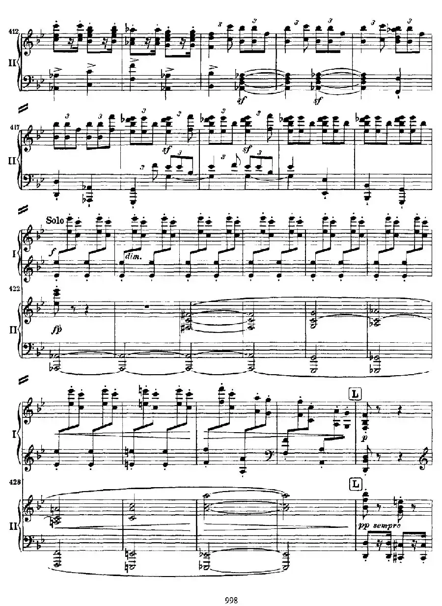 降B大调第二钢琴协奏曲（P91——104）