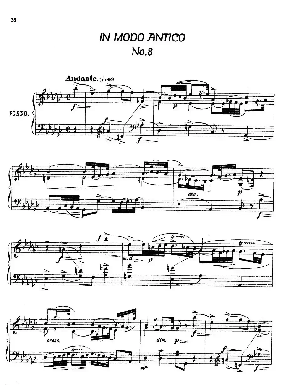 24 Characteristic Pieces Op.36（24首性格小品·8）