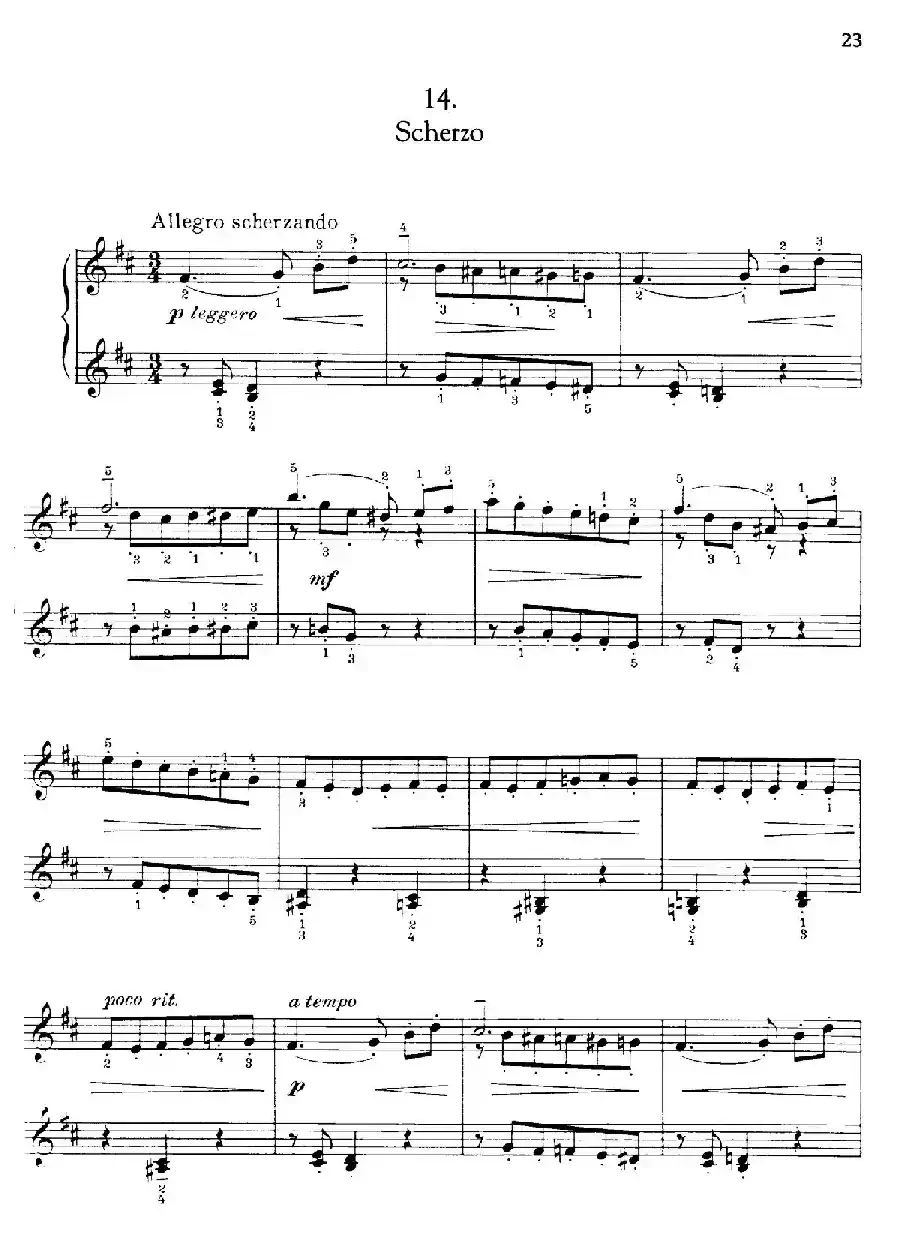Thirty Pieces For Children Op.27（30首儿童钢琴曲 11—15）