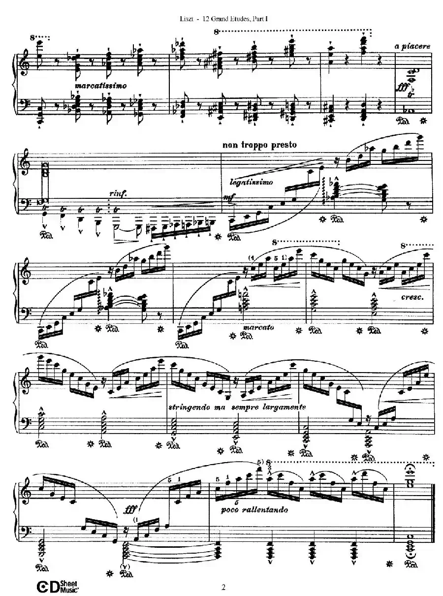 12 Grand Etudes S.137（12首华丽的练习曲·1）