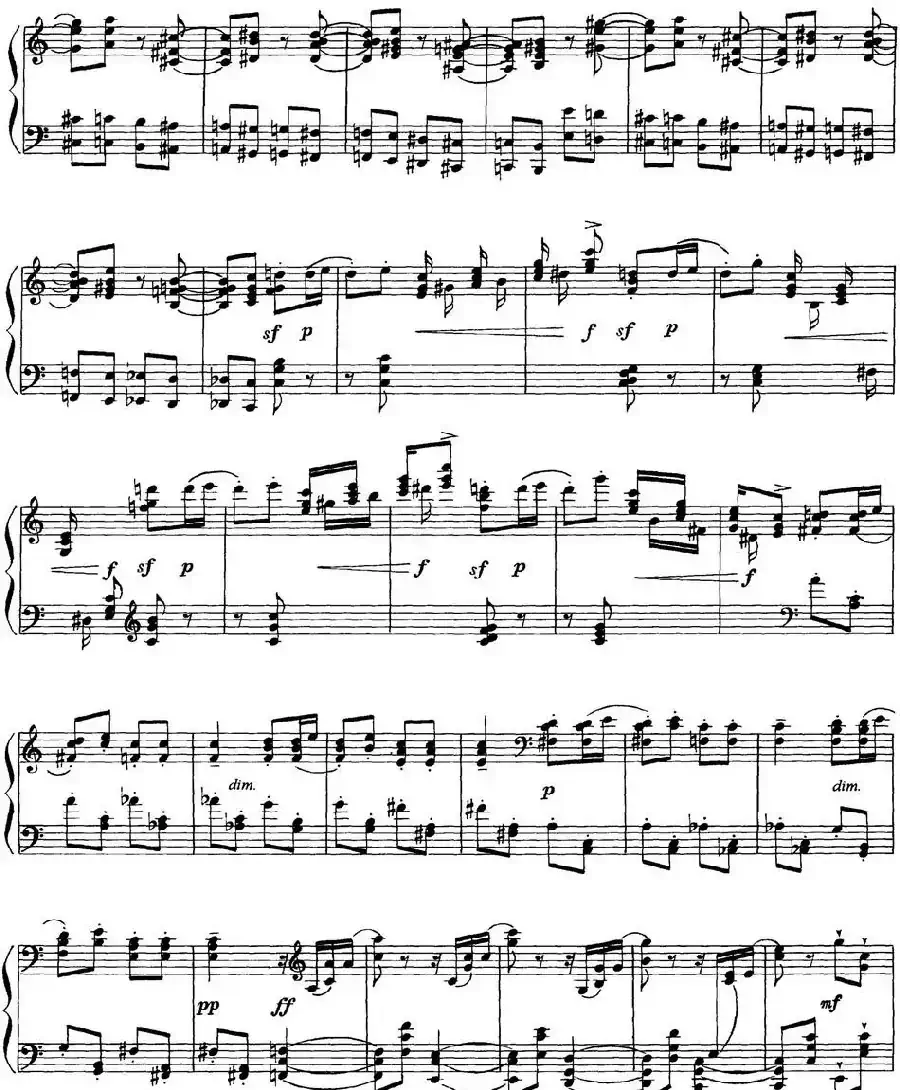 柴可夫斯基18首钢琴小品Op.72（18.Scene dansante(invitation au trepak)）
