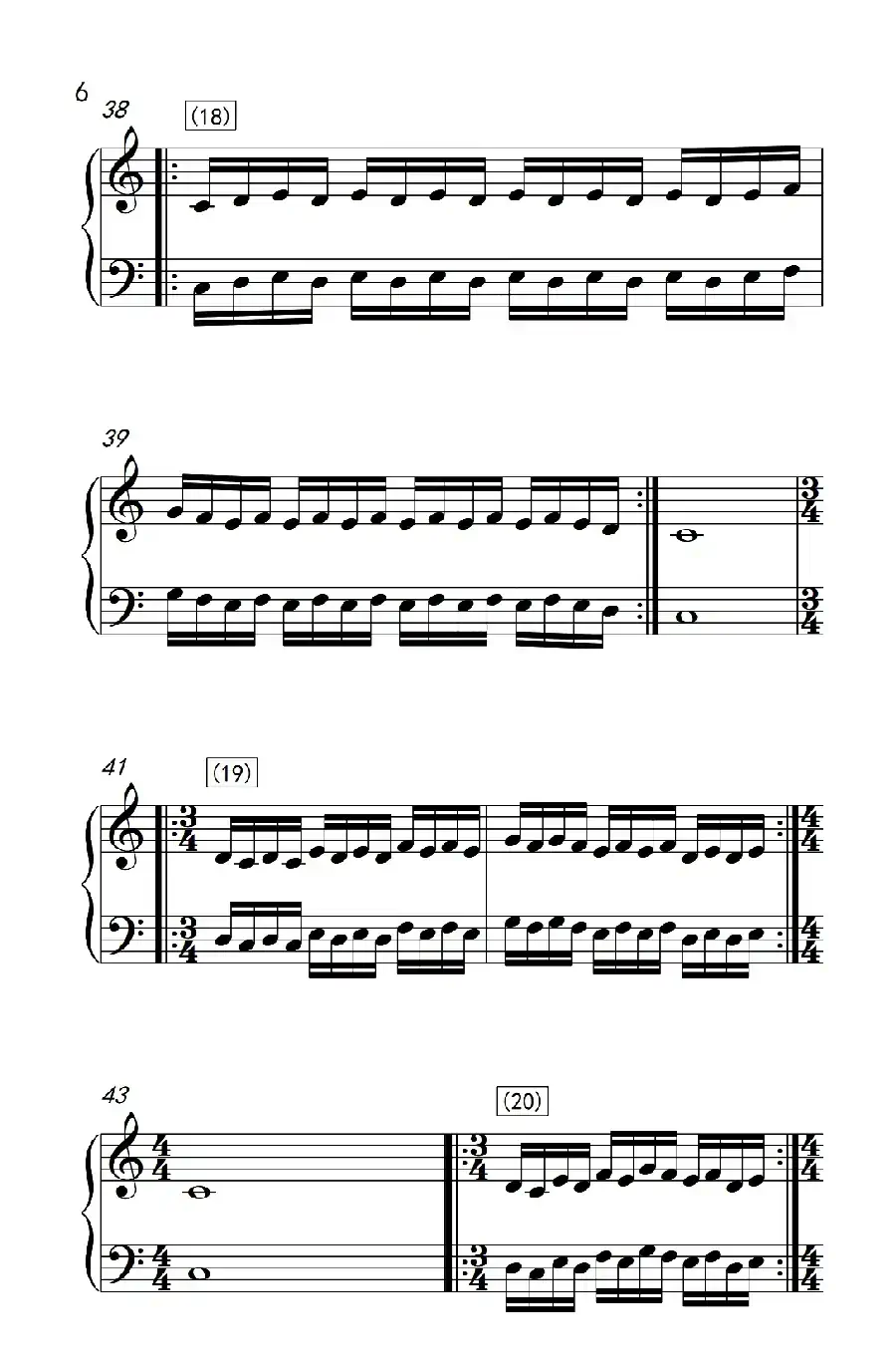 八.提高速度.增强手指灵活性的练习37(儿童钢琴手指练习 1)