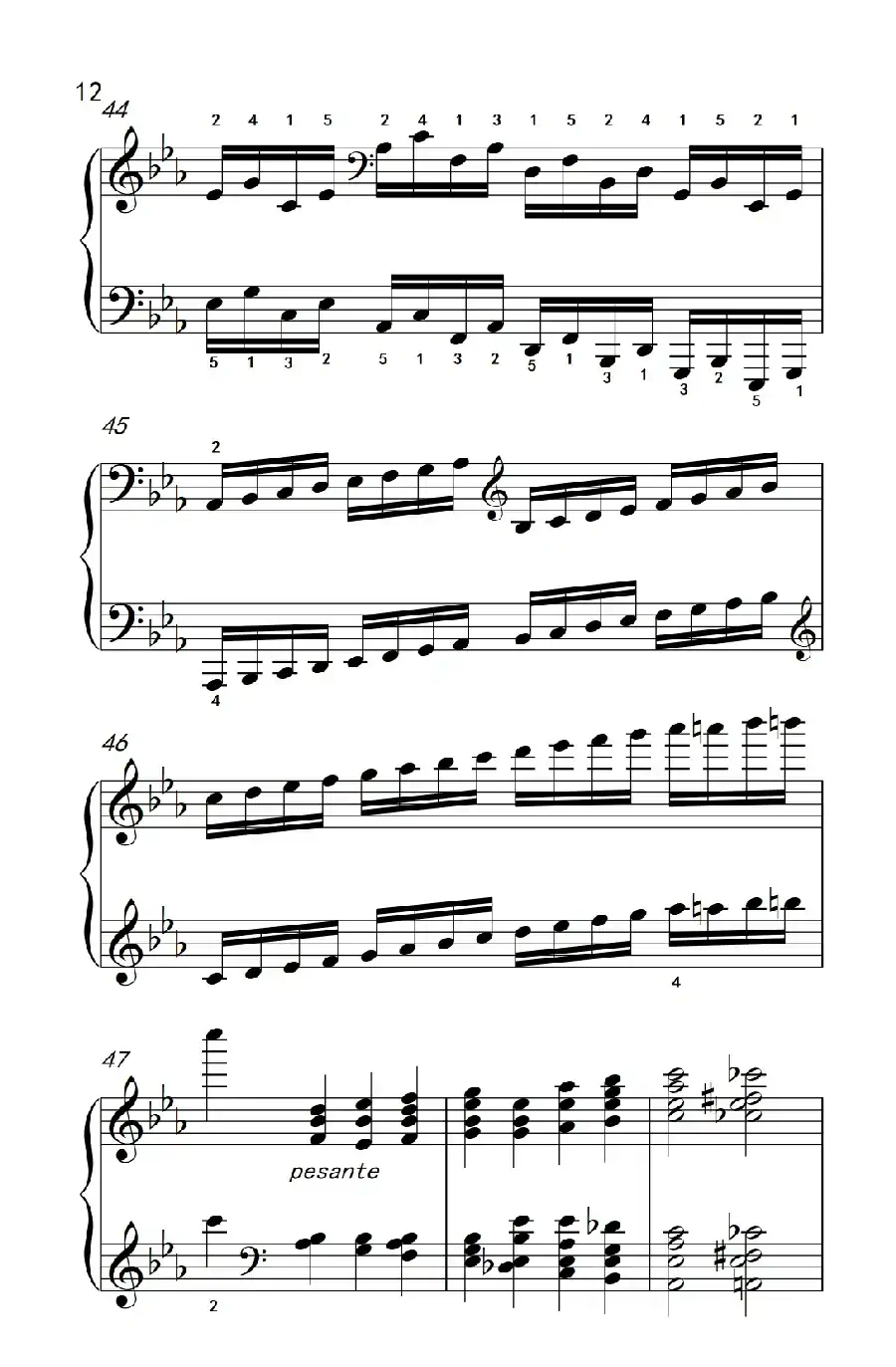 莫什科夫斯基 钢琴练习曲（第七首）