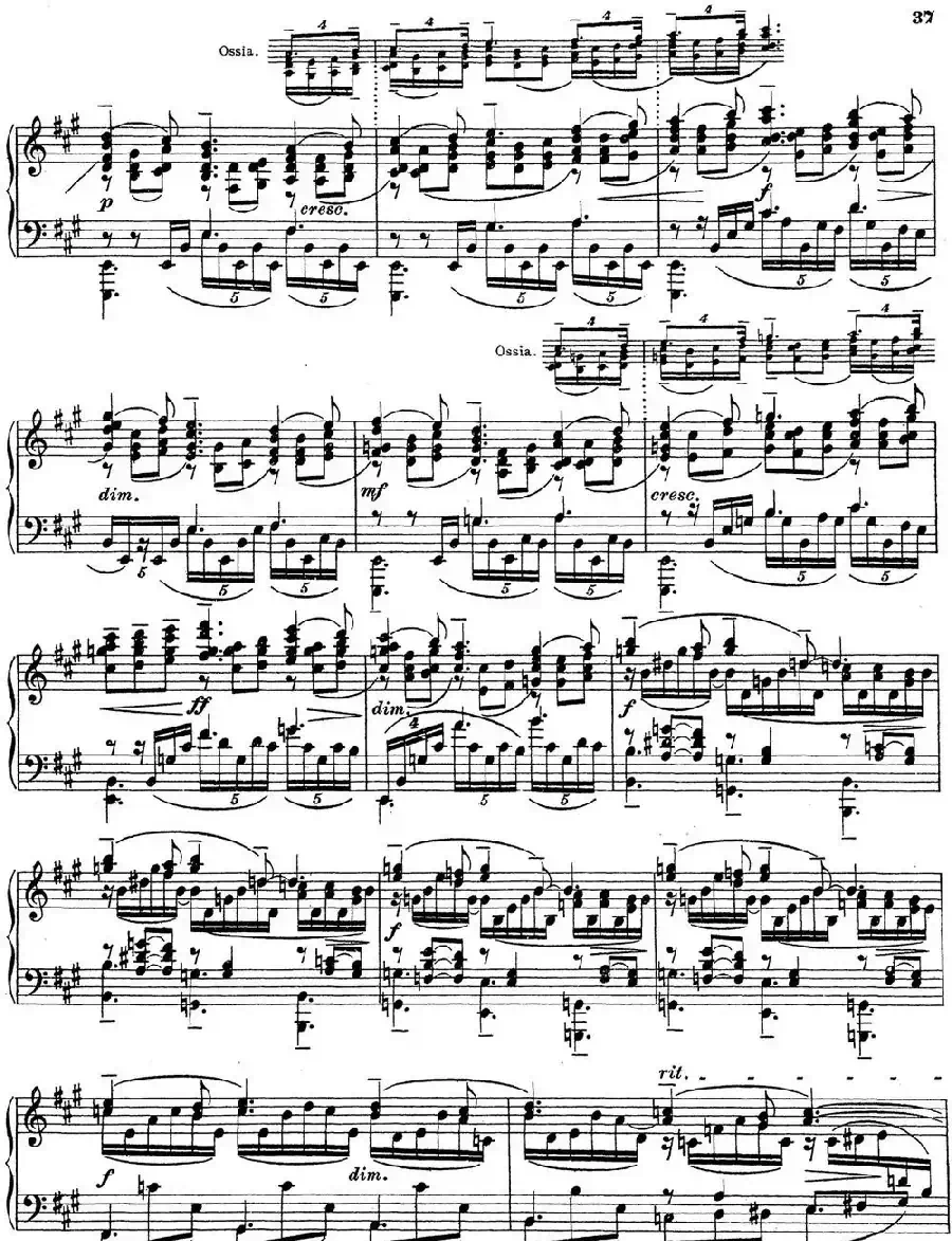 拉赫玛尼诺夫 钢琴前奏曲20 A大调 Op.32 No.9