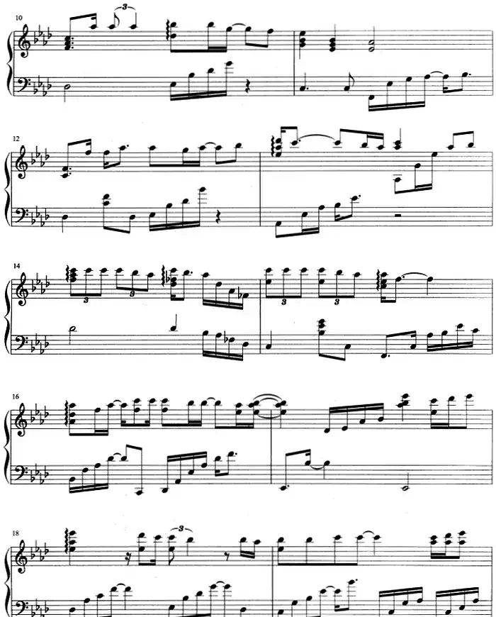 流行歌曲改编的钢琴曲：彩虹弯弯