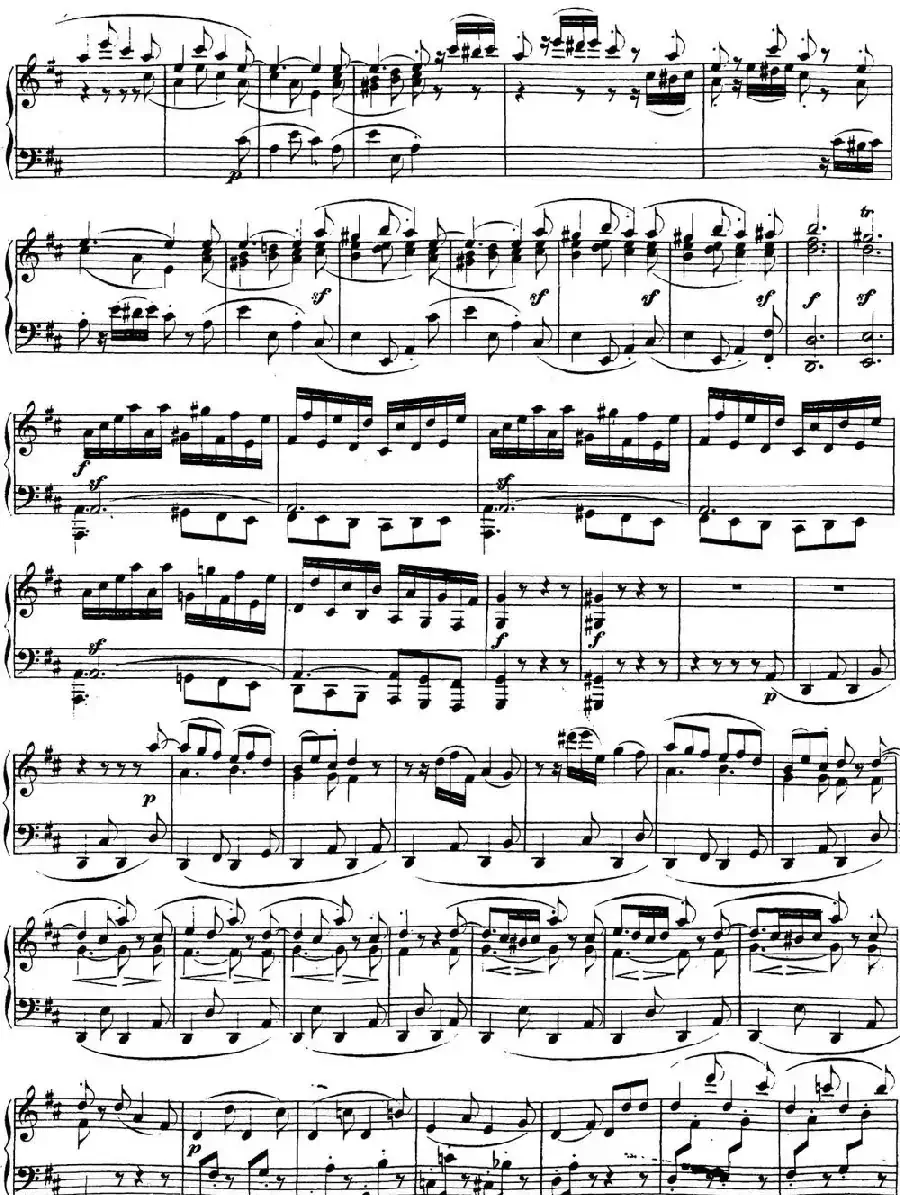 贝多芬钢琴奏鸣曲15 田园 D大调 Op.28 D major