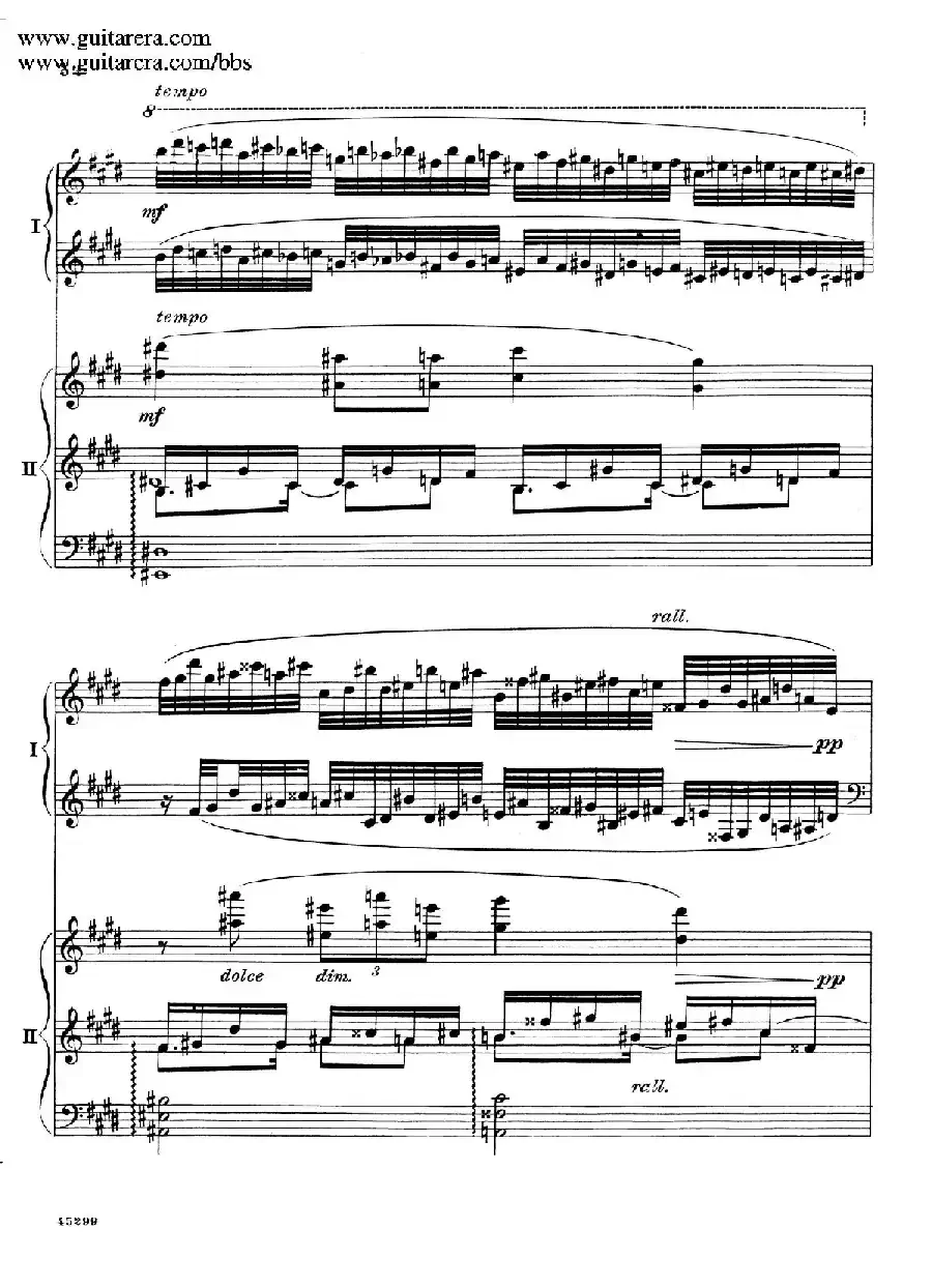 Piano Concerto Op.38（钢琴协奏曲·双钢琴·第二乐章）