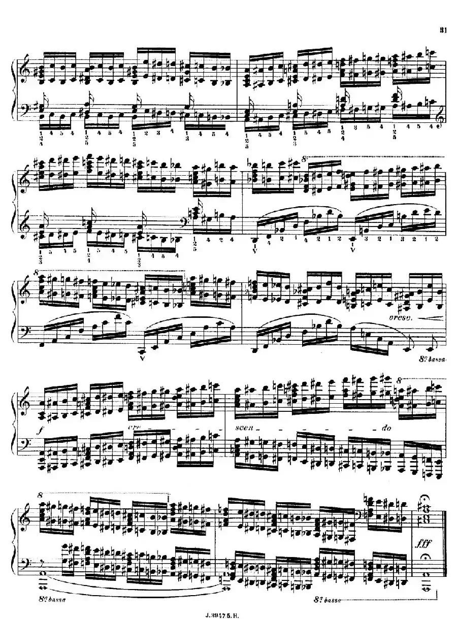 6 Etudes de Concert（6首音乐会练习曲·5）