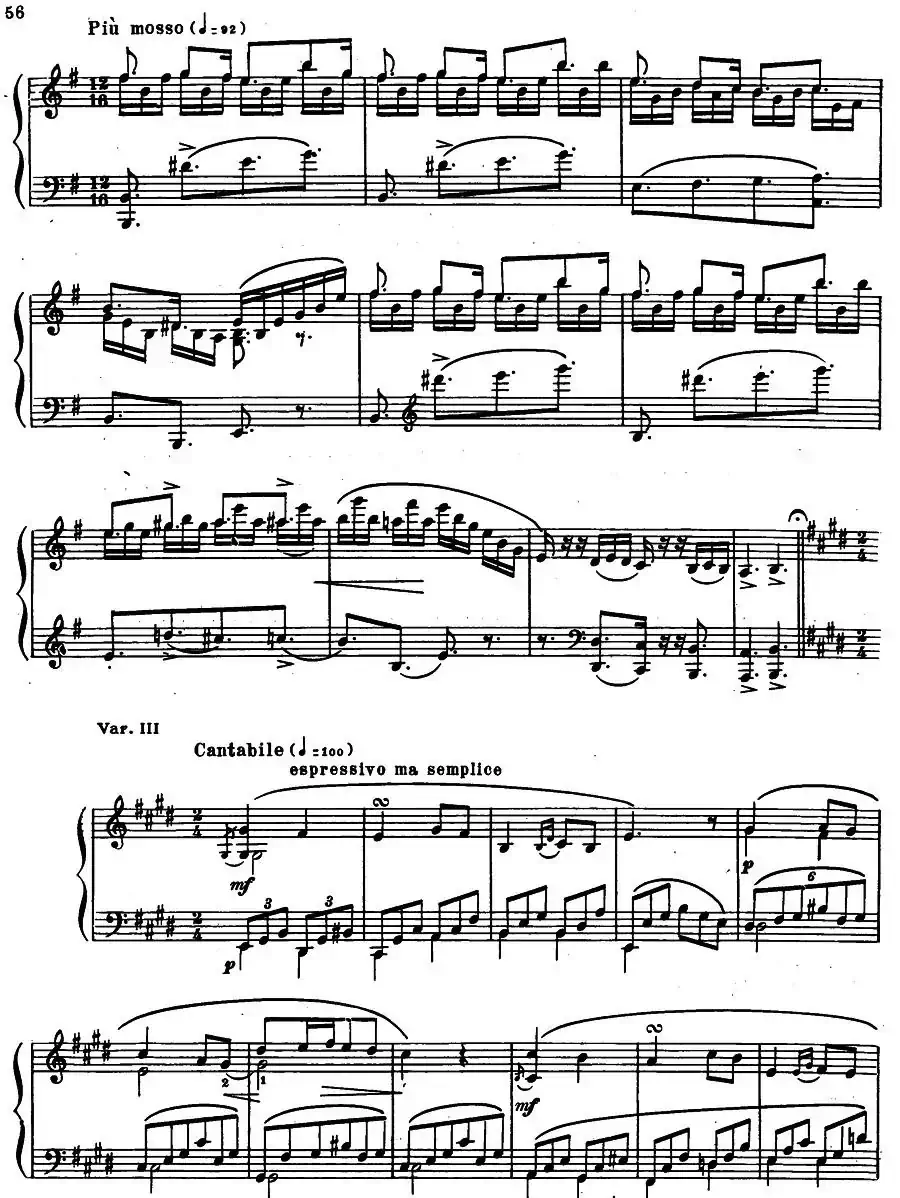 《夜莺》主题变奏曲