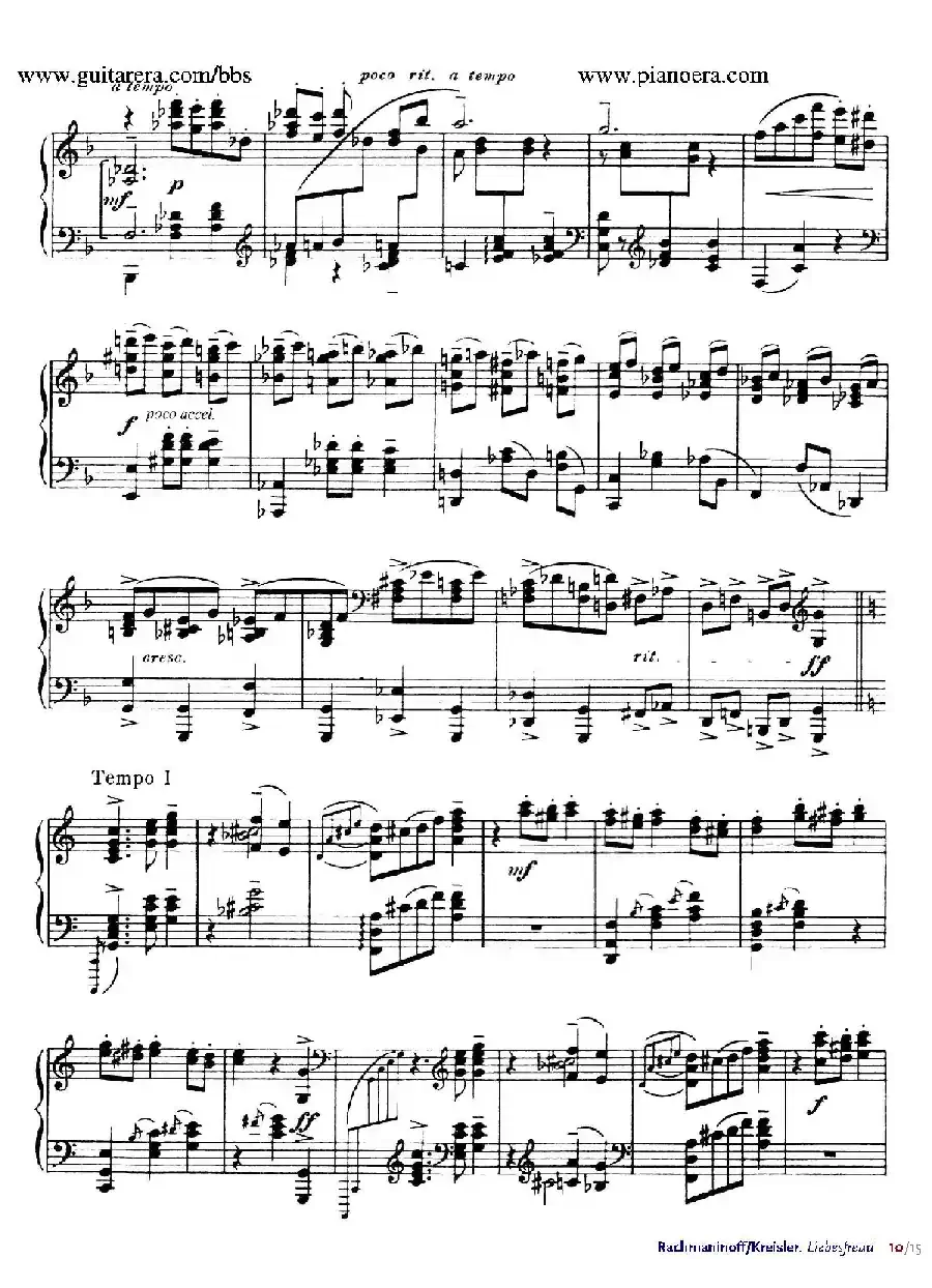 Liebesfreud（爱的喜悦）（钢琴独奏版）