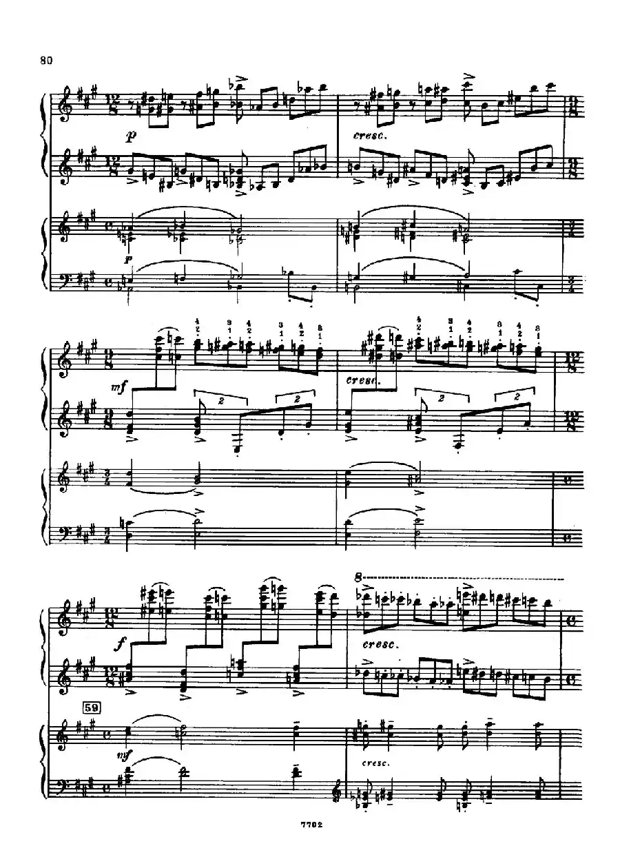 升f小调第一钢琴协奏曲 Op.1（双钢琴版）