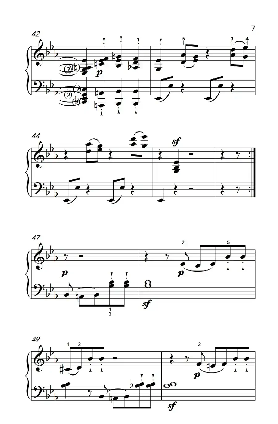 奏鸣曲 Opus 10 Nr.1 第三乐章（贝多芬奏鸣曲集 2）
