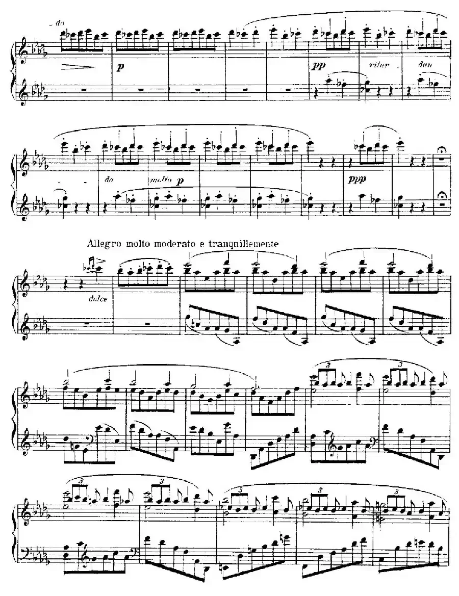 4 Valses Caprice（4首随想圆舞曲）（Op.38 No. 2 in D-flat）