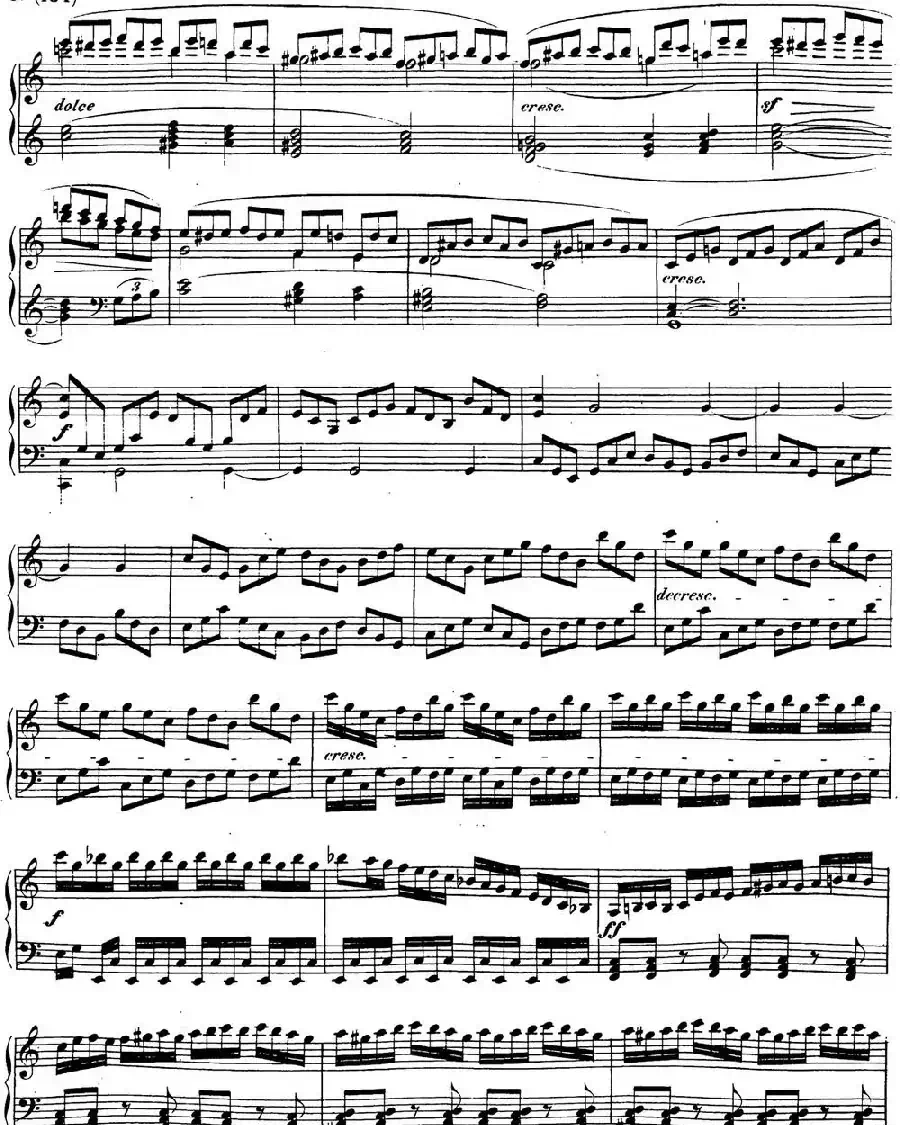 贝多芬钢琴奏鸣曲21 黎明(华尔斯坦) C大调 Op.53 C major